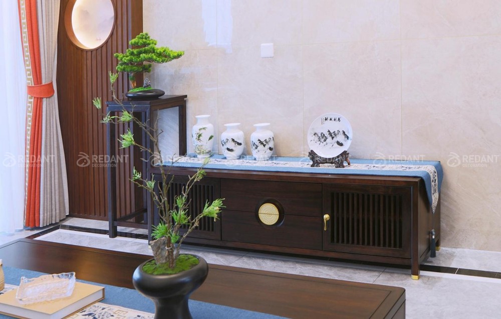 鲁能公馆125㎡新中式风格装修实景