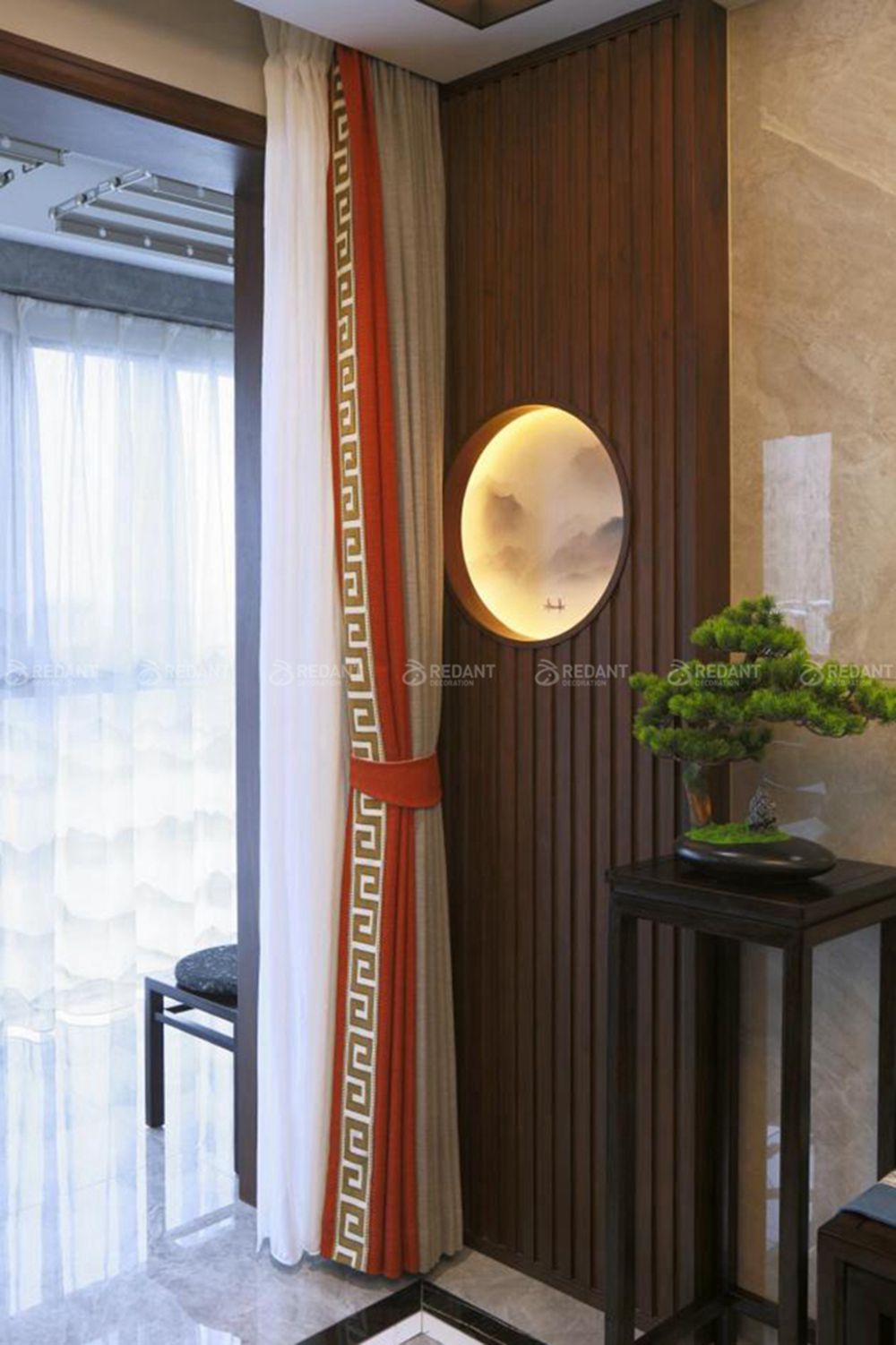 鲁能公馆125㎡新中式风格装修实景