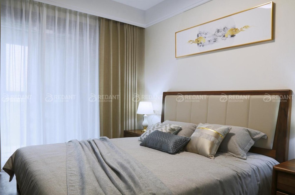 鲁能公馆125㎡新中式风格装修实景
