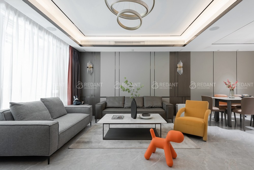 建发泱誉280㎡现代风格别墅装修实景