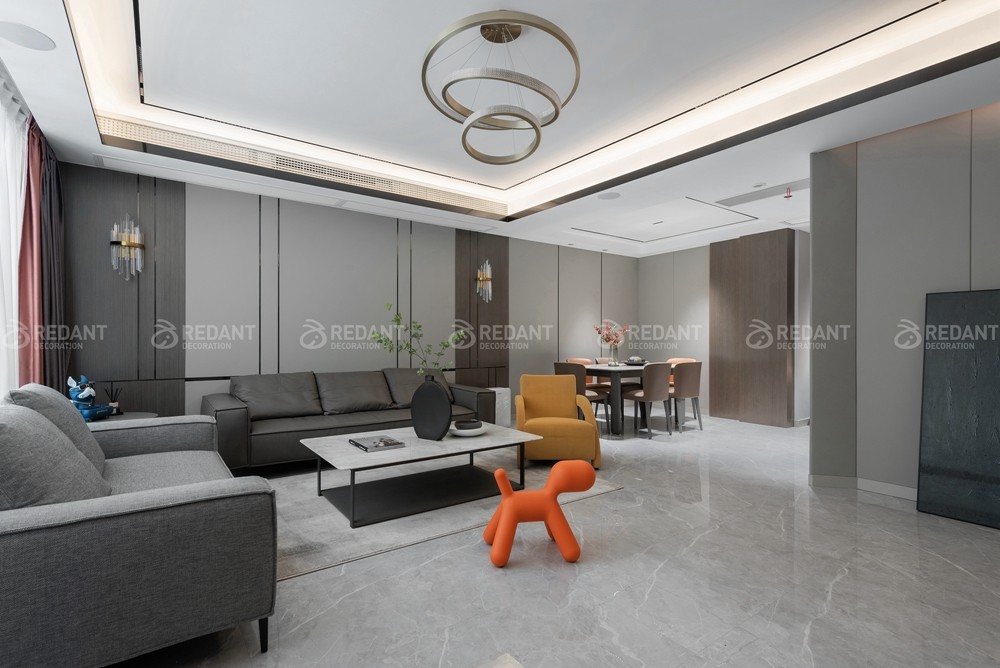 建发泱誉280㎡现代风格别墅装修实景