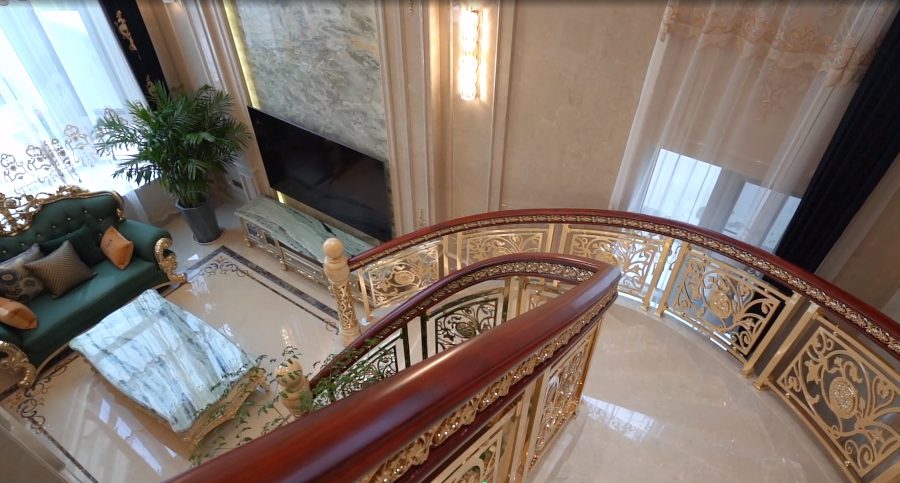 360平方的自建房装修实景视频案例