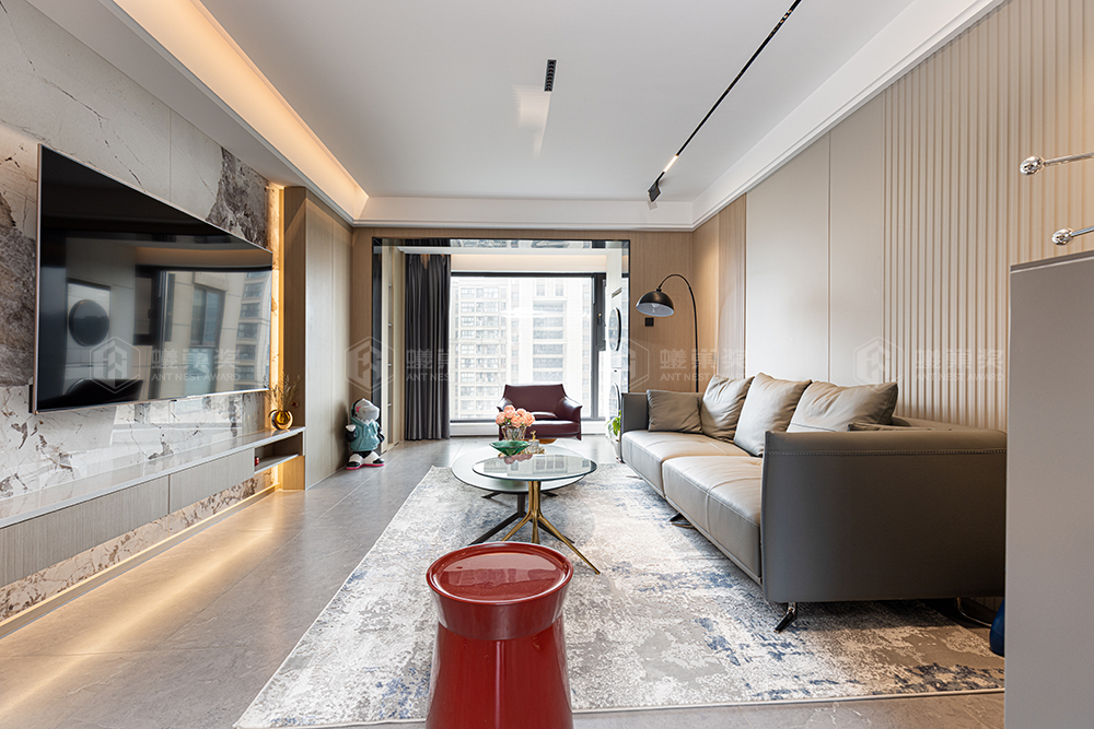 建发独墅湾丨125㎡现代风格装修效果图 实景